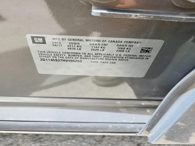 2017 CHEVROLET IMPALA PREMIER  