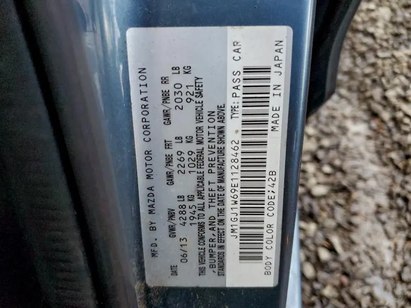 2014 MAZDA 6 GRAND TOURING  