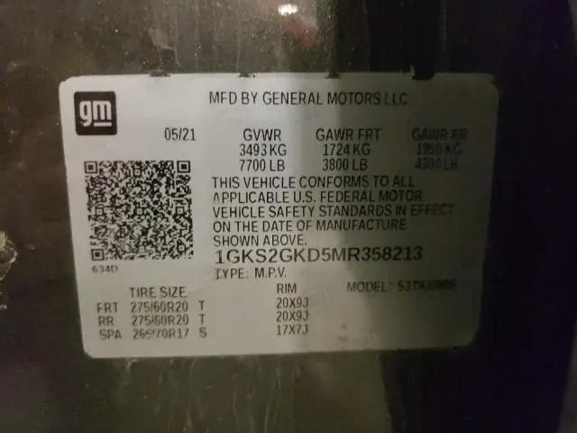2021 GMC YUKON XL K1500 SLT  