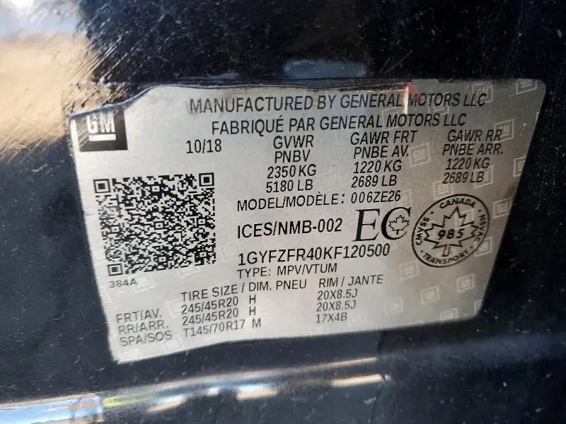 2019 CADILLAC XT4 SPORT  