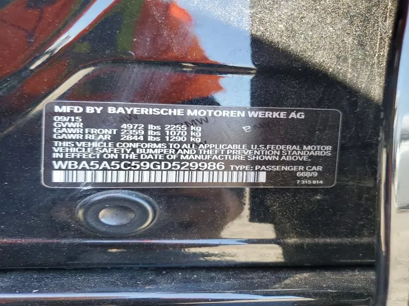 2016 BMW 528 I  