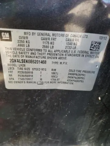 2014 GMC TERRAIN SLT  