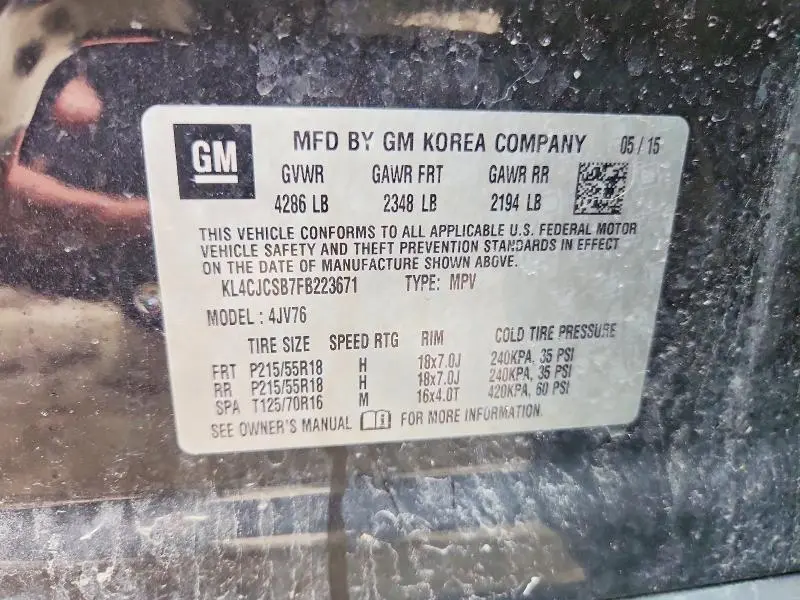 2015 BUICK ENCORE   