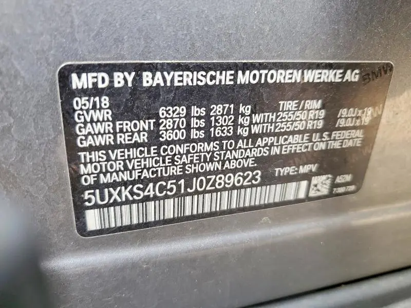 2018 BMW X5 XDRIVE35D  