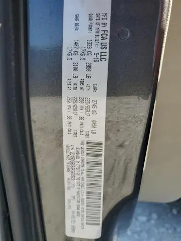 2016 DODGE GRAND CARAVAN SE  