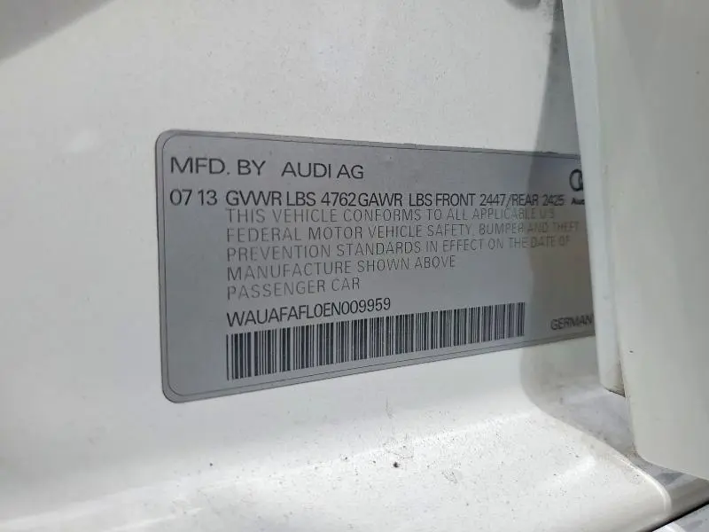 2014 AUDI A4 PREMIUM  