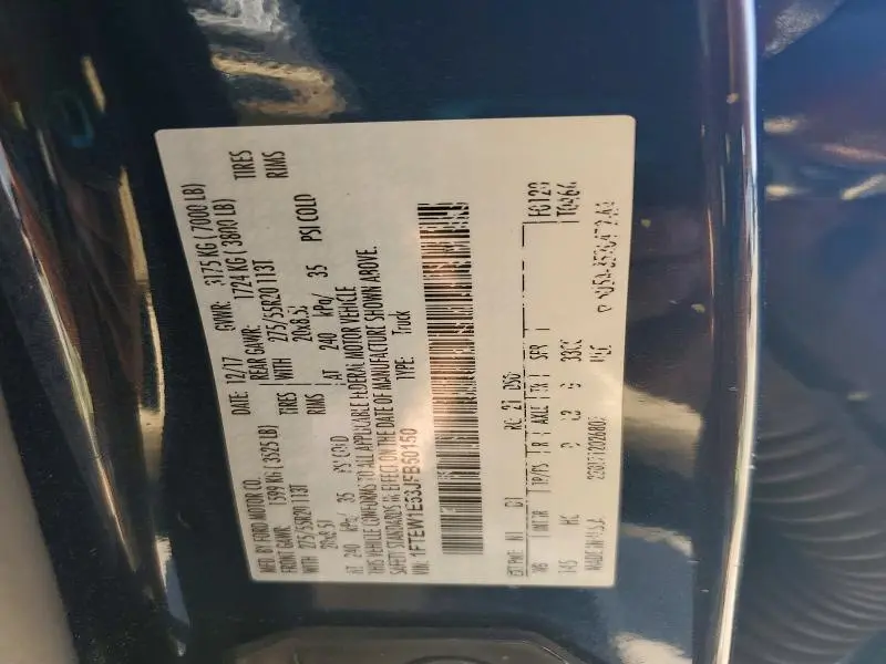 2018 FORD F150   