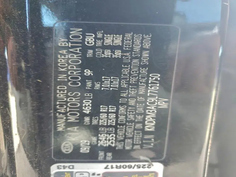 2020 KIA SPORTAGE LX  