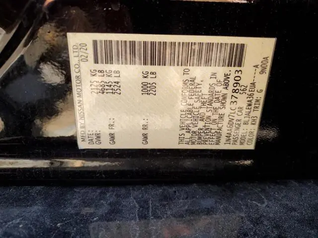 2020 NISSAN MAXIMA SL