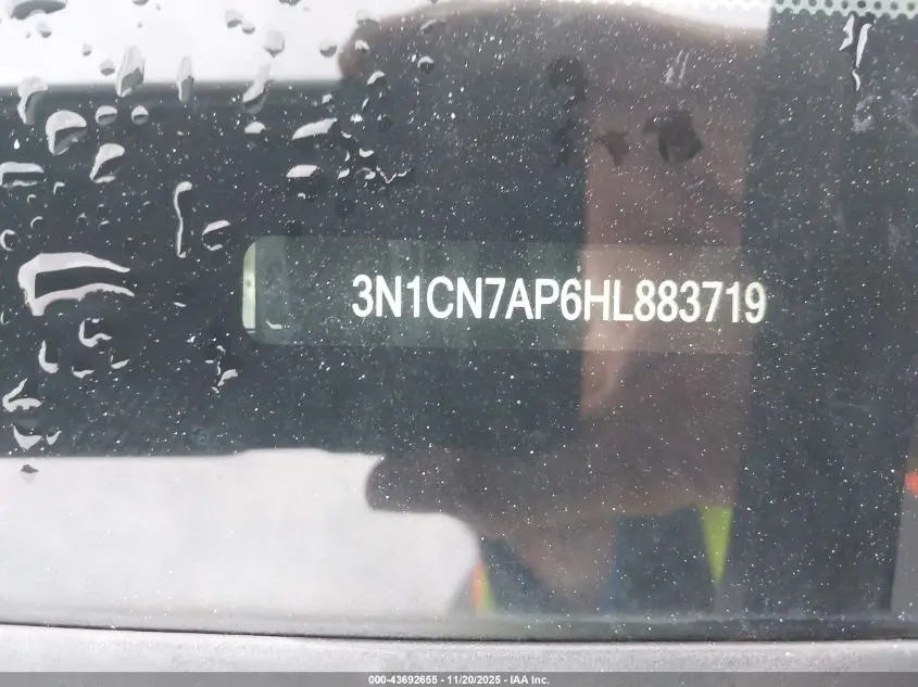 2017 NISSAN VERSA 1.6 SV