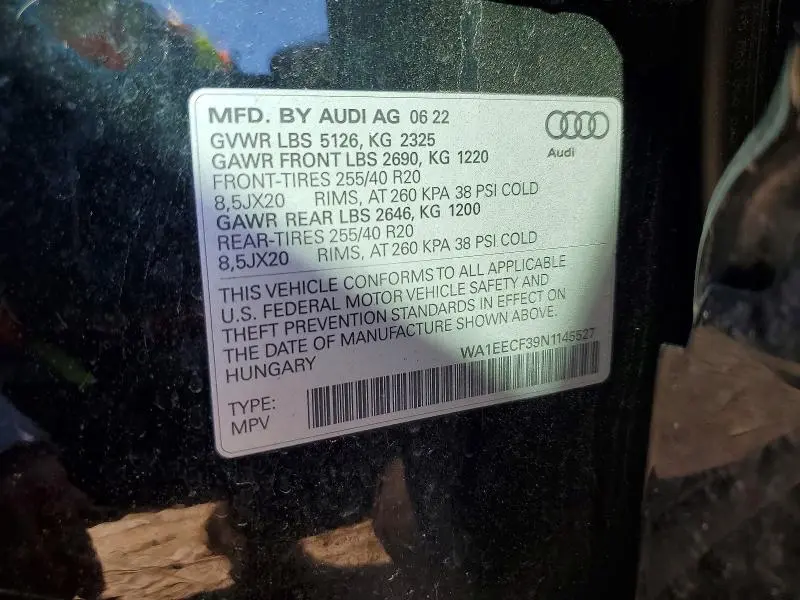 2022 AUDI Q3 PREMIUM PLUS S LINE 45  