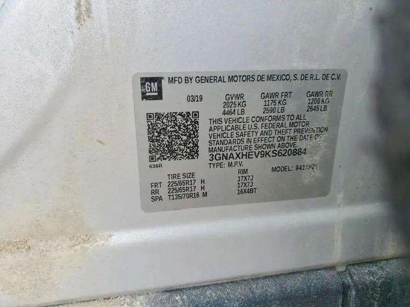 2019 CHEVROLET EQUINOX LS  