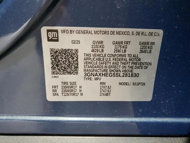 2025 CHEVROLET EQUINOX LT  