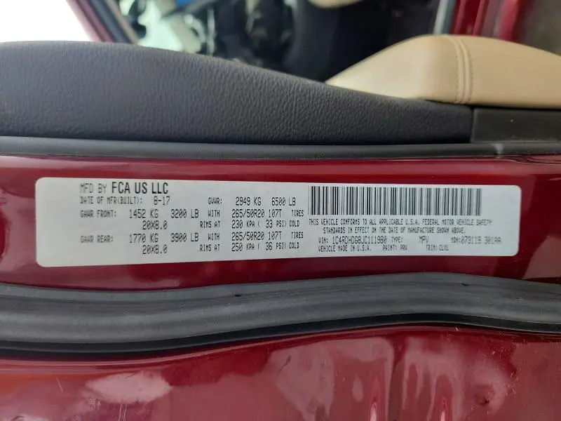 2018 DODGE DURANGO GT  