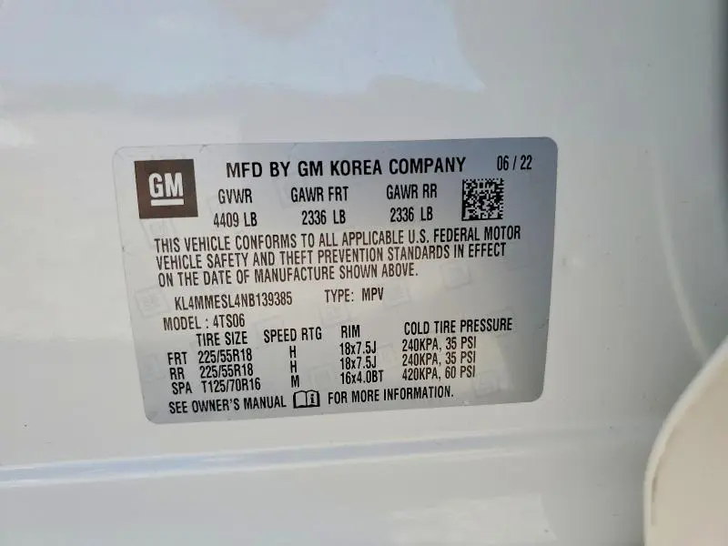 2022 BUICK ENCORE GX SELECT  