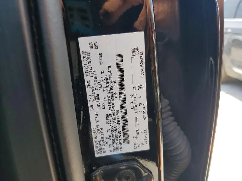 2017 FORD F150 SUPERCREW  