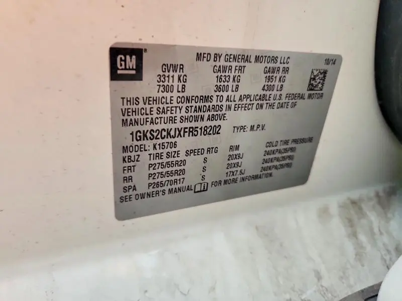 2015 GMC YUKON DENALI  