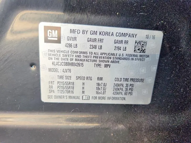 2017 BUICK ENCORE ESSENCE  