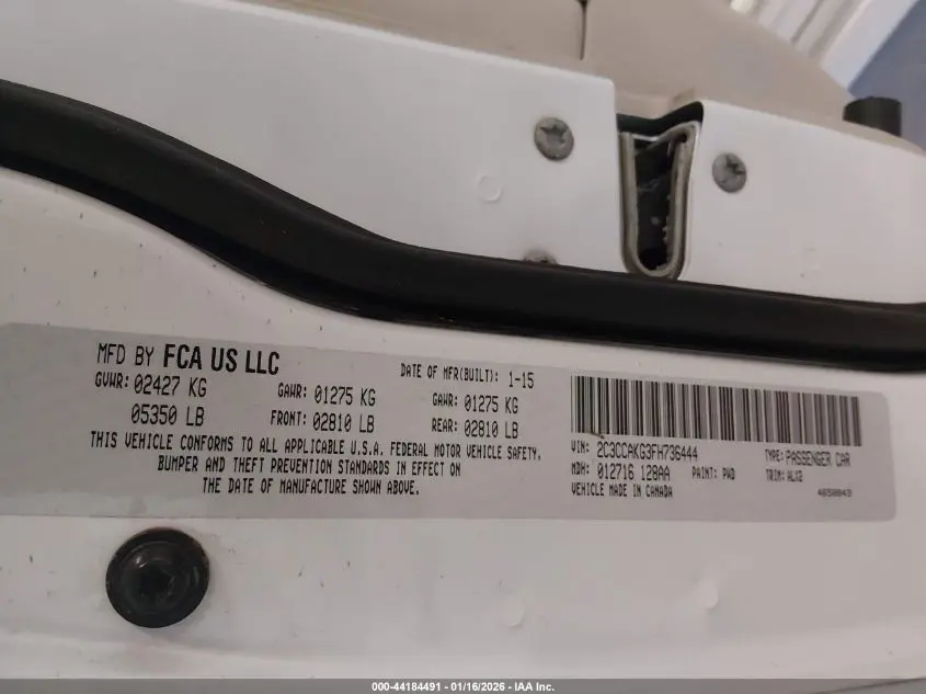 2015 CHRYSLER 300C AWD