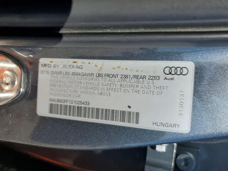 2016 AUDI A3 PREMIUM  