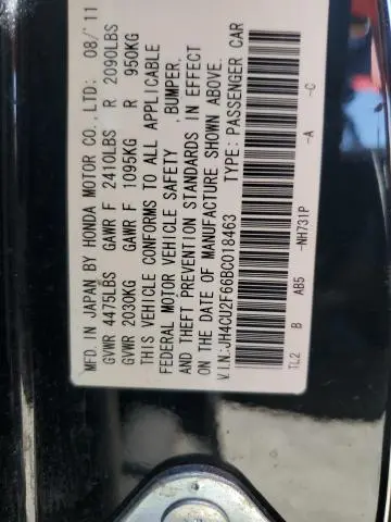 2011 ACURA TSX   