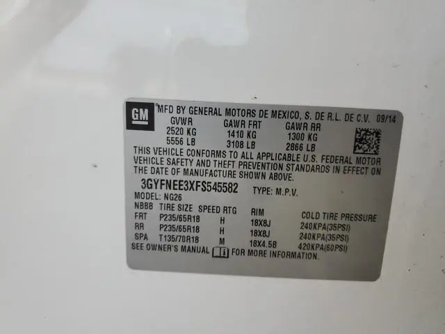 2015 CADILLAC SRX LUXURY COLLECTION  