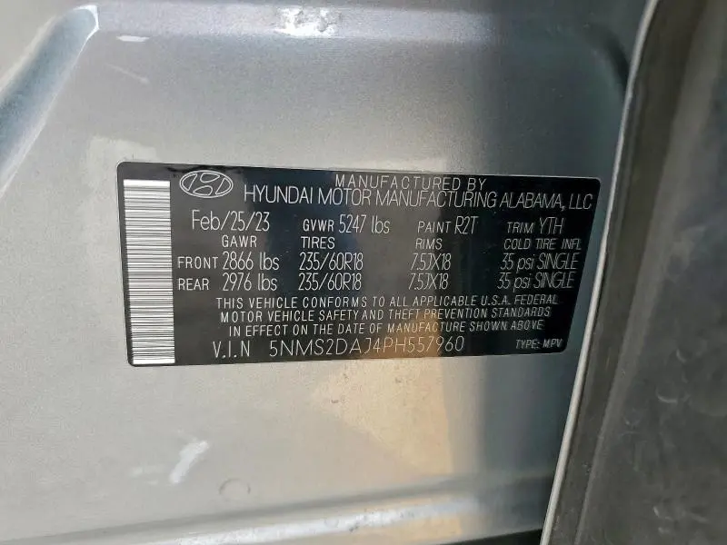 2023 HYUNDAI SANTA FE SEL  