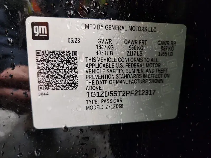 2023 CHEVROLET MALIBU LT  