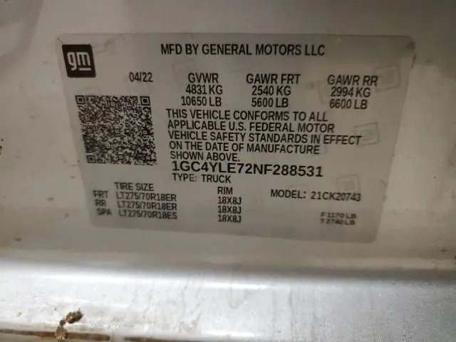 2022 CHEVROLET SILVERADO K2500 HEAVY DUTY  