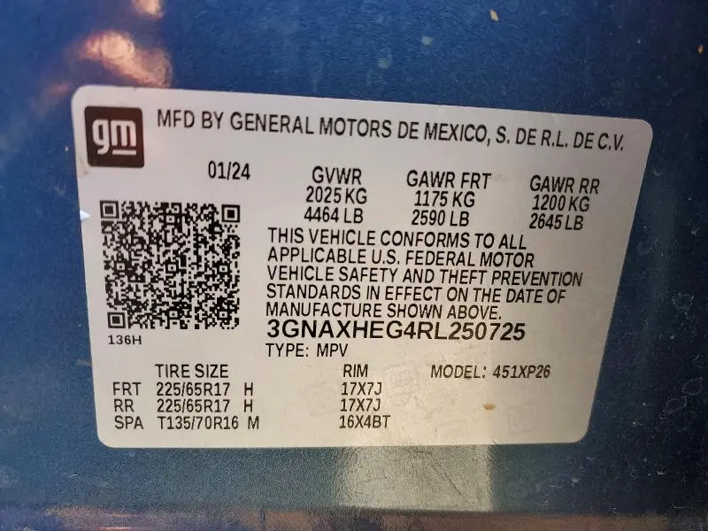 2024 CHEVROLET EQUINOX LS  