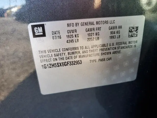 2016 CHEVROLET MALIBU PREMIER  