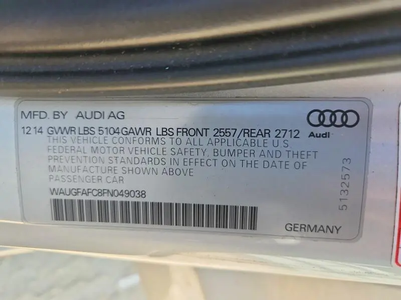 2015 AUDI A6 PREMIUM PLUS  