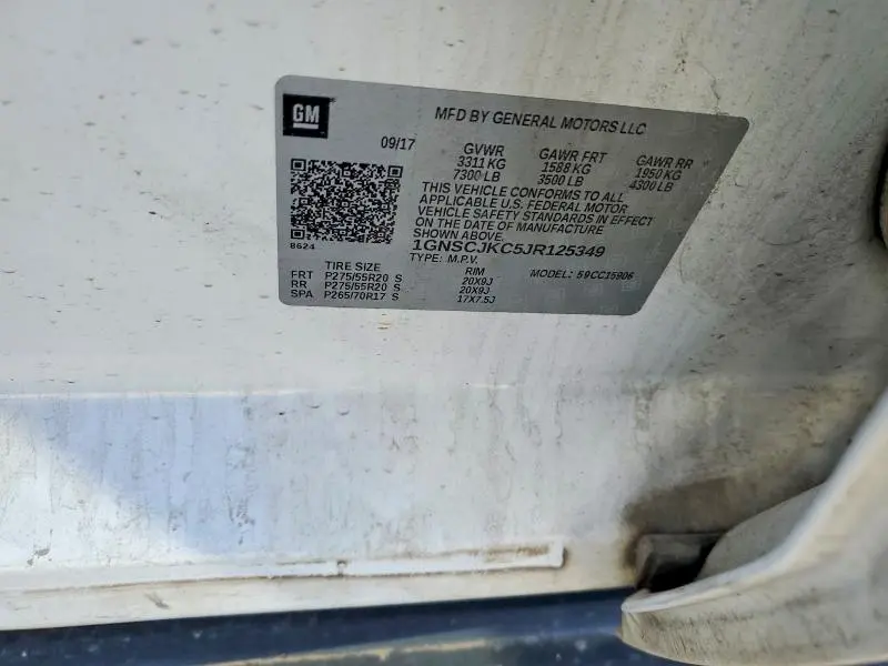 2018 CHEVROLET SUBURBAN C1500 PREMIER  