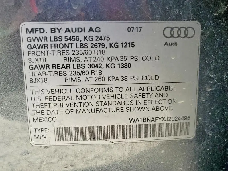 2018 AUDI Q5 PREMIUM PLUS  