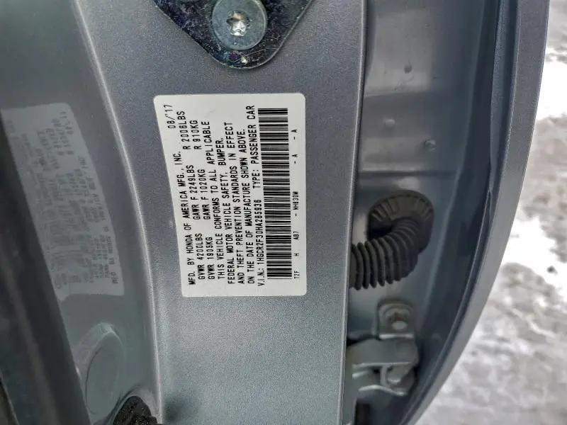 2017 HONDA ACCORD LX  