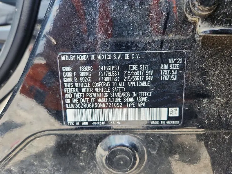 2022 HONDA HR-V EX  