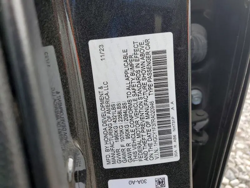 2024 HONDA ACCORD EX  