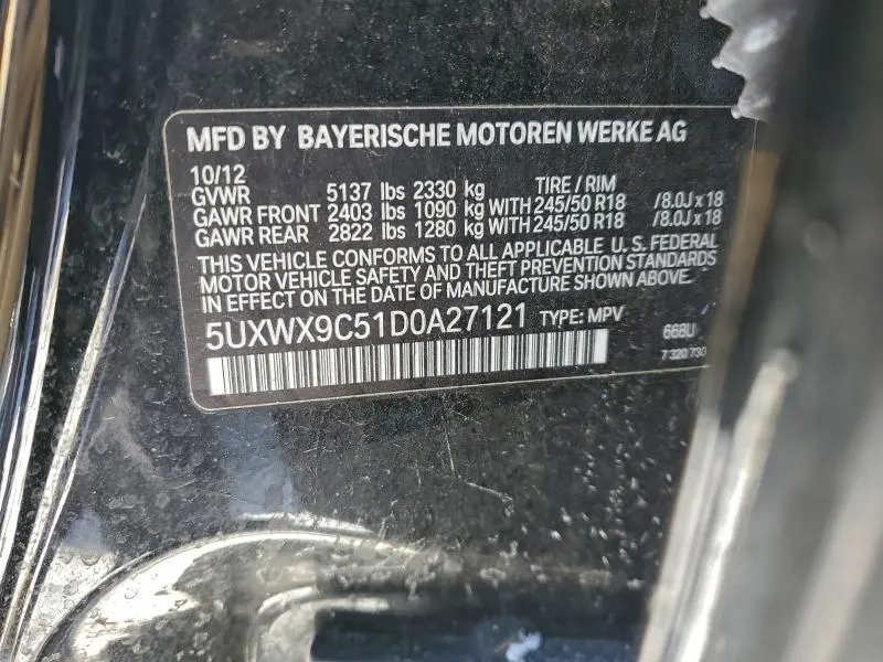 2013 BMW X3 XDRIVE28I  