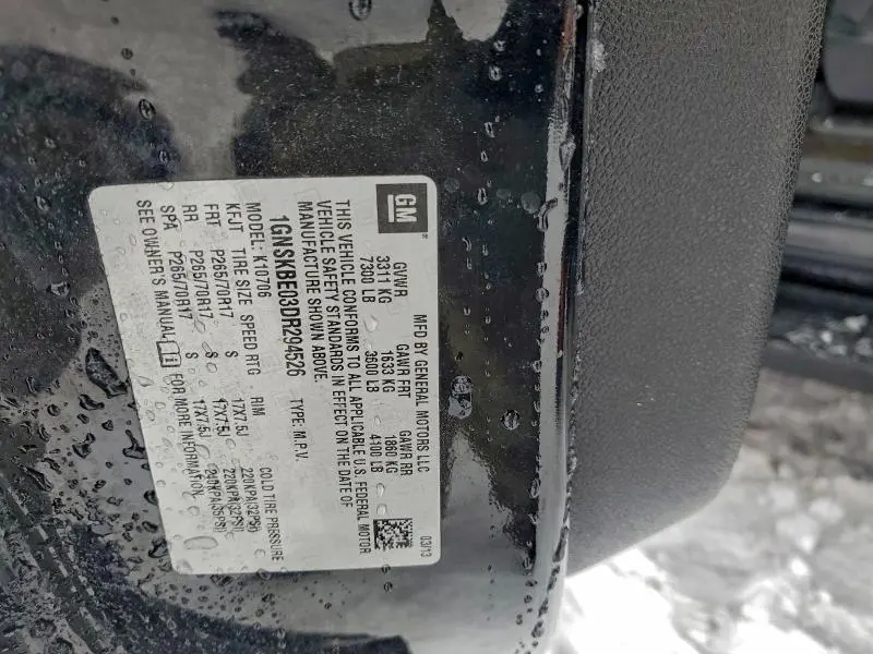 2013 CHEVROLET TAHOE K1500 LT  