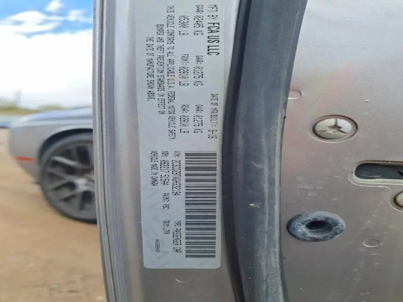 2016 DODGE CHALLENGER R  