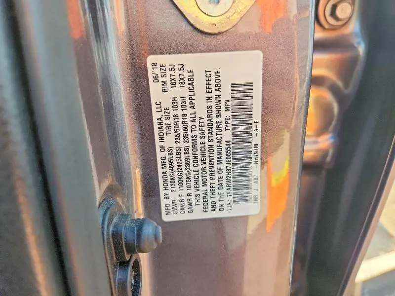 2018 HONDA CR-V EXL  