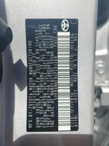 2025 TOYOTA COROLLA LE