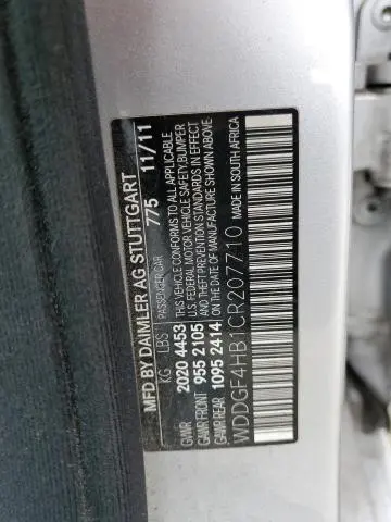 2012 MERCEDES-BENZ C 250  