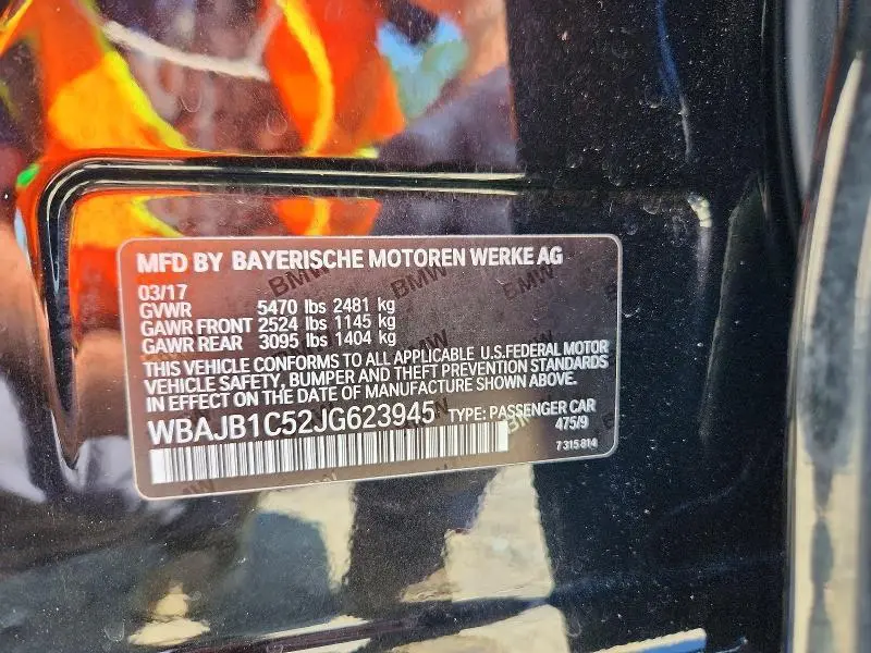 2018 BMW 530XE   