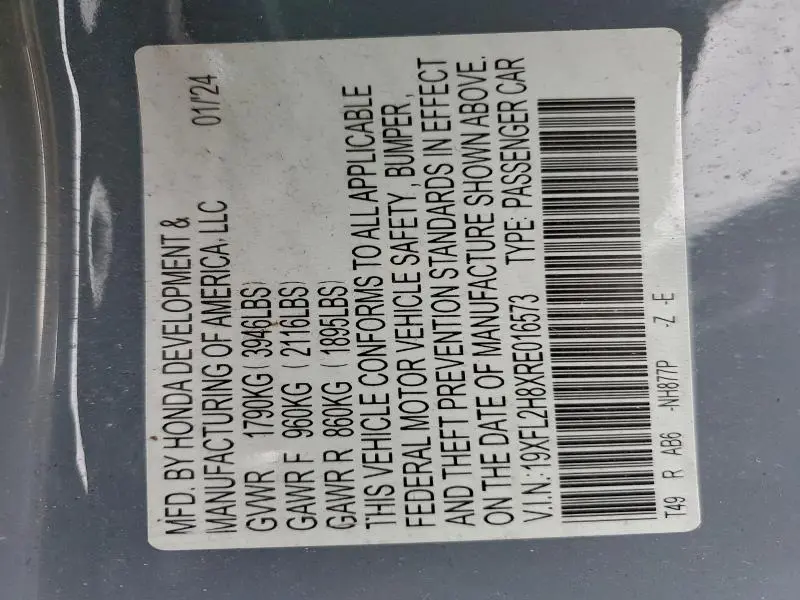 2024 HONDA CIVIC SPORT  