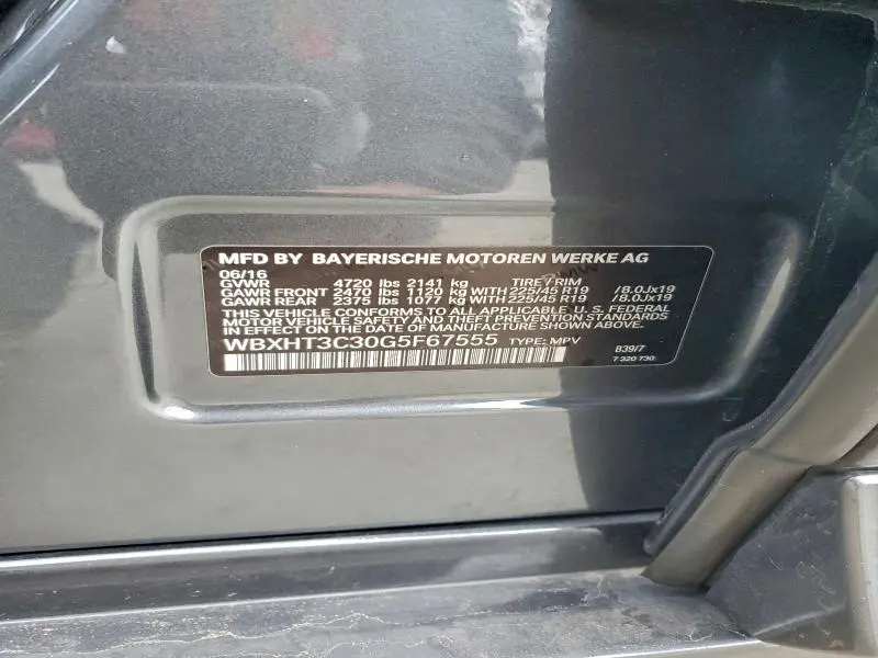 2016 BMW X1 XDRIVE28I  