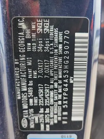 2017 KIA SORENTO LX V6  