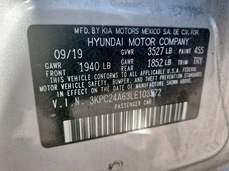 2020 HYUNDAI ACCENT SE  