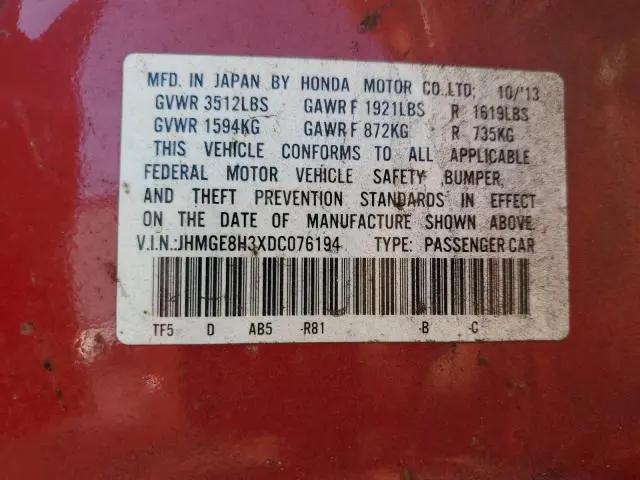 2013 HONDA FIT   