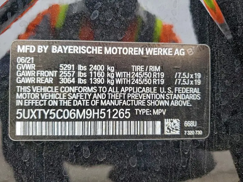 2021 BMW X3 XDRIVE30I  